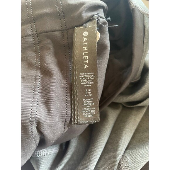 Athleta Allyson Felix Gray Ultimate Stash Legend Leggings Women's‎ Small - Picture 6 of 9